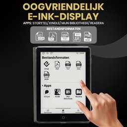 Veloura One E reader - inclusief 32GB SD kaart - 6 inch ereader met hoesje - met schermverlichting en nachtmodus - 64 GB opslag - online luisterboeken en storytel ondersteuning - nederlandstalig ebook — thumbnail 6