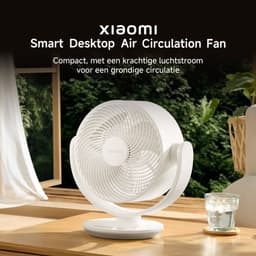 Xiaomi Smart Desktop Air Circulation Fan – Draadloze Tafelventilator – Oplaadbaar met Accu (Tot 40 Uur) – 3D Automatische Oscillatie – Compacte Bureauventilator – Wit — thumbnail 3