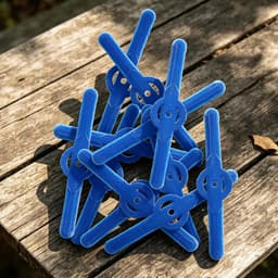 Grasmaaier Snijder - Vervangkoppen - Gazon Onderhoud - Zware Uitvoering - 100 stuks - Blauw — thumbnail 3