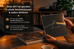 50 Single & dubbel LP Hoezen mat, dikte 100 micron (GOEDE KWALITEIT! 0.10mm dik) - LP hoes, buitenhoezen, sleeve, sleeves, beschermhoes, beschermhoezen, platenhoezen, buiten, transparant, plastic, maxi-singles, lps vinyl platen, 12", 12 inch — thumbnail 3