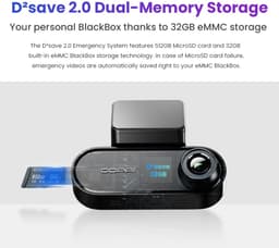 Cherrys Finds - Dashcam - Dashcam Met Voor- En Achtercamera - 4K Ultra HD - Dashcam voor auto - Met 64GB SD Kaart - Zwart — thumbnail 5
