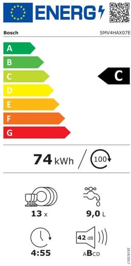 Bosch Serie 4 SMV4HAX07E vaatwasser Volledig ingebouwd 13 couverts — thumbnail 4