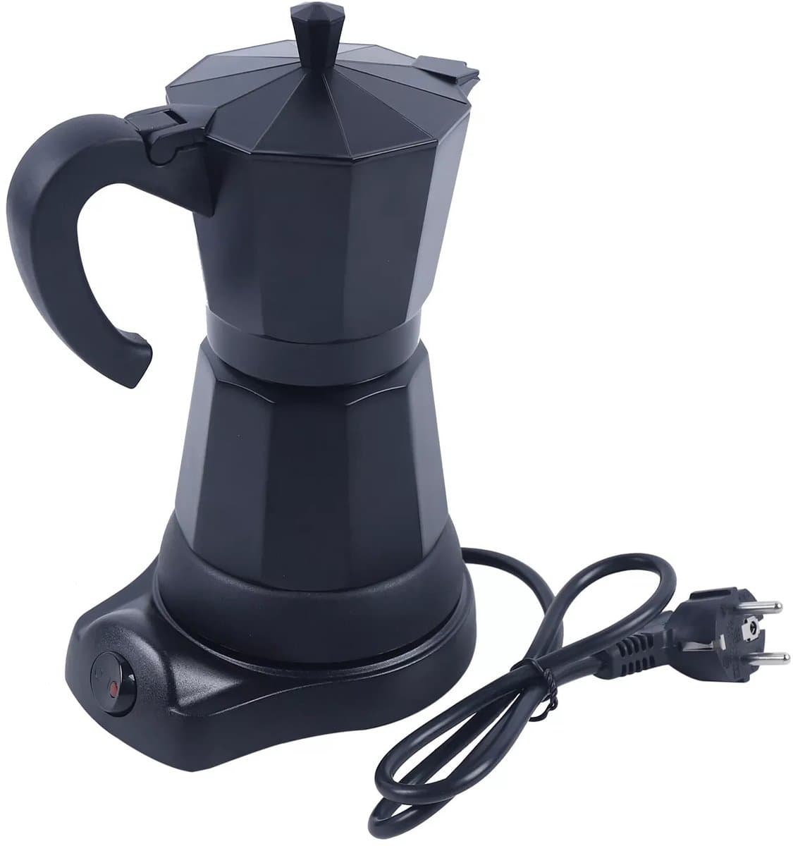 Allero Percolator - Percolator Elektrisch - Elektrische Koffiemachine - Zwart - 300 ML - 220-240V - Espressomachine - 6 Kopjes — afbeelding 1