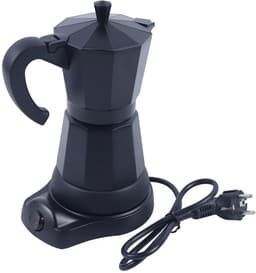 Allero Percolator - Percolator Elektrisch - Elektrische Koffiemachine - Zwart - 300 ML - 220-240V - Espressomachine - 6 Kopjes — thumbnail 1
