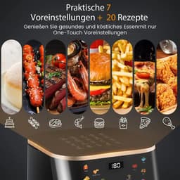 Seth Select Airfryer Oven 9L – Digitale Luchtfriteuse met Display – 6 Programma’s – Kijkvenster & Vaatwasserbestendige Mand — thumbnail 2