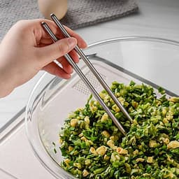 Mengkom Grote Capaciteit - Kneedkom Ingrediënten - Voedselvoorbereiding Keuken - Transparant Niet-aanbak - Grote Maat - Transparant — thumbnail 5