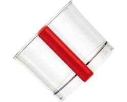 Keukenmachine Kom - Reserve Kom - Voedsel Bereiden - Met Rode Handgreep - 3.2 Liter - Rood
