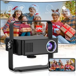 Xnano HM102 Mini Beamer-Thuisbioscoop -Projector 1080P HDR - Beamer met Android 13, 300 ANSI Lumen, 120Hz, 4K Ondersteuning - USB, HDMI, 2GB RAM, 16GB Opslag - -Compact en Draagbaar- Zwart — thumbnail 1