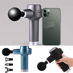 Massagepistool - Mini massageapparaat - Spierherstel - 4 snelheden - Compact formaat - Zwart — thumbnail 5