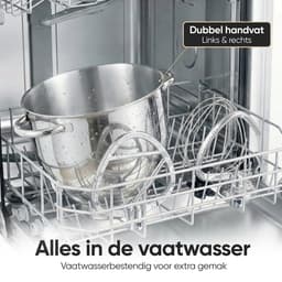 Gatson Keukenmachine - 10 Snelheden - 5L Mengkom - Dubbele Handvat - Keukenrobot - Keukenmixer - Foodprocessor - 1500W — thumbnail 3