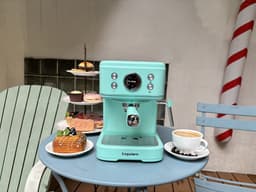 Empstorm Halfautomatische espressomachine - 20 bar hoge druk - ingebouwde melkschuimer - 1,5 liter waterreservoir - 2-in-1 ontwerp - nauwkeurige temperatuurregeling - blauw — thumbnail 3