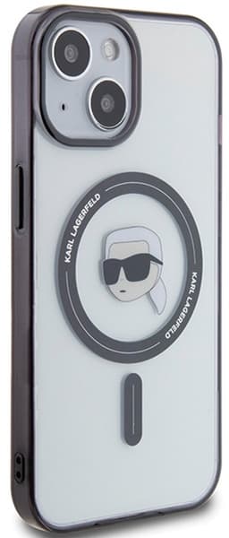 Karl Lagerfeld Karl's Head Serie - Transparante MagSafe Hoes - iPhone 15 - 3D Effect — thumbnail 2