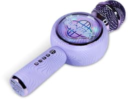 KPop Demon Hunters - Huntr/x - Logo - draadloze karaoke microfoon voor kinderen - oplichtend LED display - speaker - stemvervorming — thumbnail 3