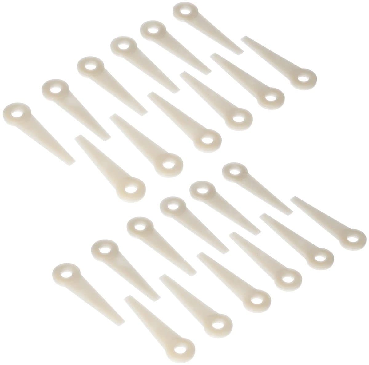 24PCs Grasmaaierbladen Snijbladen Tuin Grasmaaier Accessoires - PA66 Plastic - Vervanging voor PolyCut 6-3 20-3 10-3 41-3 . — afbeelding 1