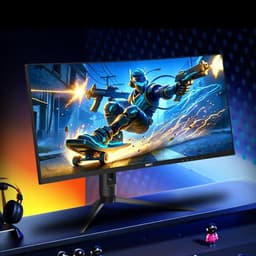HKC CG345U - UltraWide QHD VA Gaming Monitor - 34 Inch - 200 Hz - 1ms — thumbnail 3