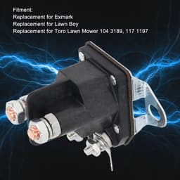 Starter Solenoid Relais Elektromagnetische Relais Koper Waterdicht 117 1197 Vervanging voor Toro Grasmaaier - Elektrisch Startmechanisme — thumbnail 5