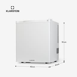 Klarstein Minibar minikoelkast voor op de kamer, minikoelkast voor drankjes, snacks en cosmetica, kleine , kleine en stille koelkast, verstelbare planken, kleine Skincar koelkast 5-22°C, 38L - 26 dB - voor Kantoor - Compact Vrijstaand — thumbnail 5
