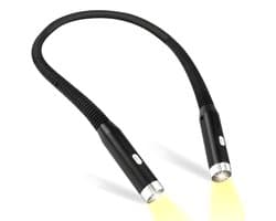 DnA® Neklamp - Neklampje Voor Haakwerk - Neklamp Oplaadbaar - Nekleeslamp - Neklampje - Zwart - 19cm x 13cm x 3cm