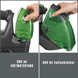 RUX® Tapijtreiniger Stofzuiger – Professionele Stoomreiniger – Draagbare Vlekkenreiniger – Anthracite/Groen - ‎20cm x 34cm x 23cm — thumbnail 3