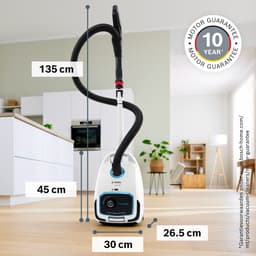 Bosch ProSilence BGB6SIL0L Serie 6 - Stofzuiger met zak - 12mtr bereik - Voetverlichting - HEPA hygienefilter - 66db - Afstandsbediening in handvat - Wit — thumbnail 4