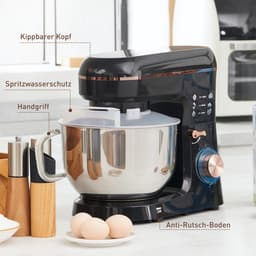 HOMCOM-Küchenmaschine-Edelstahl-41L x 26B x 32H cm-Schwarz — thumbnail 2