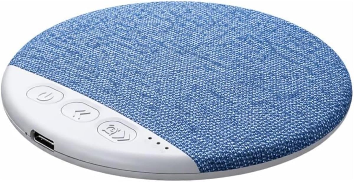 JeiibrZui Slaap Speaker Kussen - Draagbare Bluetooth Luidspreker Met Timer - Witte Ruis Voor Diepe Slaap - Compact Ontwerp - Zwart — afbeelding 1