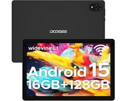 Doogee U10 - Tablet - Android15 - 16GB RAM + 128GB ROM (2TB TF) - 10 Inch IPS HD - 5060mAh - 2.0 GHz WIFI6 - 5060mah - 8mp+ 5mp - Grijs