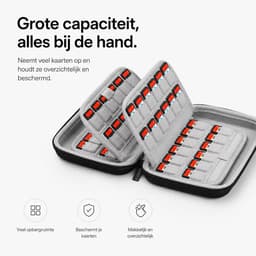 BOTC 80 Slots Game card case Geschikt voor Nintendo Switch - spel hoesje - opbergen spelletjes - opslag case - Zwart — thumbnail 3