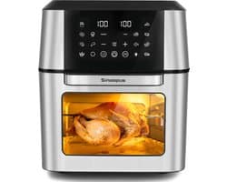 Sinaopus XXL Airfryer & Mini Oven in één – 11L Extra Grote Capaciteit – Inclusief 4 Accessoires – 12 Voorgeprogrammeerde Functies – LED Display – Makkelijk te Reinigen