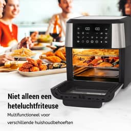 Sinaopus XXL Airfryer & Mini Oven in één – 13L Extra Grote Capaciteit – Inclusief 4 Accessoires – 12 Voorgeprogrammeerde Functies – LED Display – Makkelijk te Reinigen — thumbnail 2