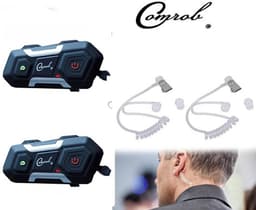 Fiets / scheidsrechter / boot communicatie intercom v3 plus D systeem voor 2 personen max 1200 meter Intern een FM radio — thumbnail 1
