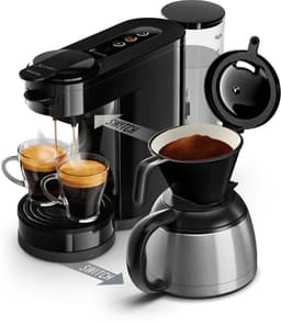 Philips Senseo Switch HD6592/60 - 2-in-1-koffiezetapparaat met filterkoffie en koffiepads - Zwart — thumbnail 1
