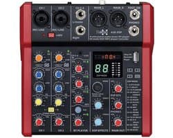 E-Lektron A28-DSP 6 kanaals mengpaneel - USB interface en DSP effecten
