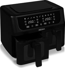 Zeegma Knapper Dual - Airfryer - 9L - 1700 W - 12 frituurprogramma's - Vetvrij Koken - Tefloncoating — thumbnail 3
