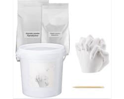 3D gipsafdruk voor 1 tot 2 handen - Handafdruk in gips - Bodycasting set - Voor 1 volwassene of 2 kinderen - pH-neutraal en huidvriendelijk