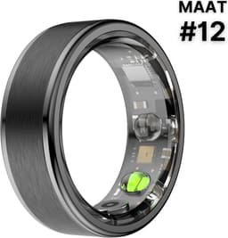 Kuno Ring 1 - Slimme ring - Smart Wearable - Health Ring - Slaap Tracker - Hartslagmeter - Stappenteller - Fitness en Activiteiten Tracker - Calorieen Bijhouden - Geen Abbonement - Waterdicht - voor Mannen en Vrouwen - Zwart #12 — thumbnail 2