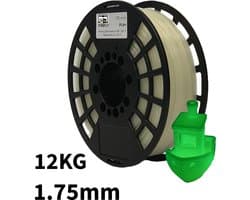 Glow in the Dark PLA+ 12kg 3D Printer Filament 1.75 mm - Hoge Kwaliteit en Duurzaam - Compatibel met Creality, Bambu Lab, Esun en Andere 3D Printers - Voor 3D Printen van Prototypes, Modellen, Accessoires - voor Professioneel en Thuisgebruik