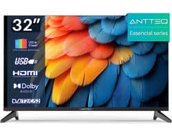 ANTTEQ E32-AH1Q1L - 32 Inch LED TV (81 cm) - HD Ready - Hotelmodus & Triple Tuner