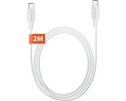 Lange USB C naar USB C Kabel - 2 Meter - 65W Super Snellader - Milieuvriendelijk - 5x Langere Levensduur - Oplader USB-C Kabel voor Telefoon, Tablet en Laptop - Xssive