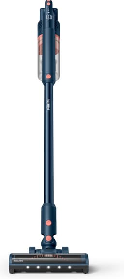 Philips Steelstofzuiger met Dweilfunctie XC5141/01 Aqua - Draadloos en Zonder Zak - Zuigmond met LED Verlichting - Kruimeldief - Batterijduur tot 60 min - Lichtgewicht - Blauw — thumbnail 6