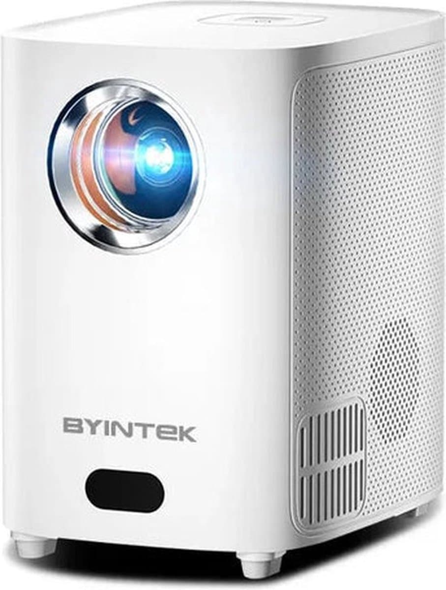 Byintek - X15 - Beamer - Projector Beamer - Mini Meamer - 1280x720dpi - 20W - DLP Automatische focus - met WiFi - 250 ANSI Lumens - Android 11.0 - Wit — afbeelding 1