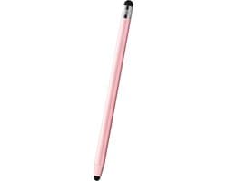 DrPhone SX V9 Metalen Stylus Pen - Dubbele Tips Capacitief Touchscreen – Universeel - Voor Tablet / Smartphone / Laptop - Roze / Rose Goud