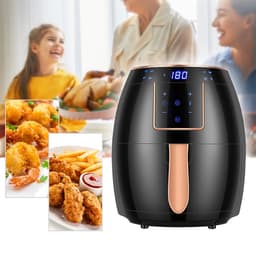 Airfryer - Heteluchtfriteuse - 5,5L - 1500W - Touchscreen - Zwart — thumbnail 4