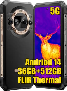 Blackview BL9000 Pro - 5G Robuuste Smartphone - 36GB+512GB - 6.78 inch - 8800mAh 120W Snel opladen - IP68 Waterdicht - Outdoor Mobiele Telefoon - Android 14 - NFC - GPS - Goud — thumbnail 3