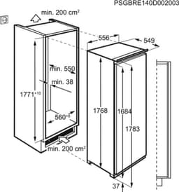 AEG SKE818E9ZC Inbouw koelkast 178 cm LongFresh Deur op deur — thumbnail 8