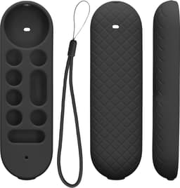 kwmobile hoes geschikt voor Google TV Streamer 4K - Siliconen anti-slip hoes voor afstandsbediening in zwart — thumbnail 2