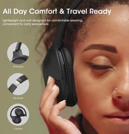 Draadloze Over-ear Hoofdtelefoon met 70 Uur Speelduur en 3 EQ-modi — thumbnail 5