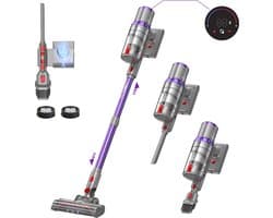 Draadloze Stofzuiger met Sterke Zuigkracht van 38KPa en Slimme Stofdetectie