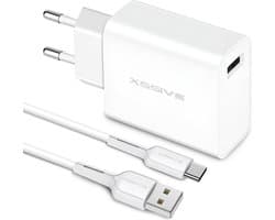 USB Lader met USB-A naar USB-C Kabel 1 Meter - 18 Watt - Fast Charger
