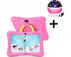 Oneiro Kindertablet KIDSPLAY 7 inch ROZE - Kindertablet vanaf 3 jaar - Ouder Control App - Beschermhoes - Android 11 – 3000 Mah Batterij - Roze